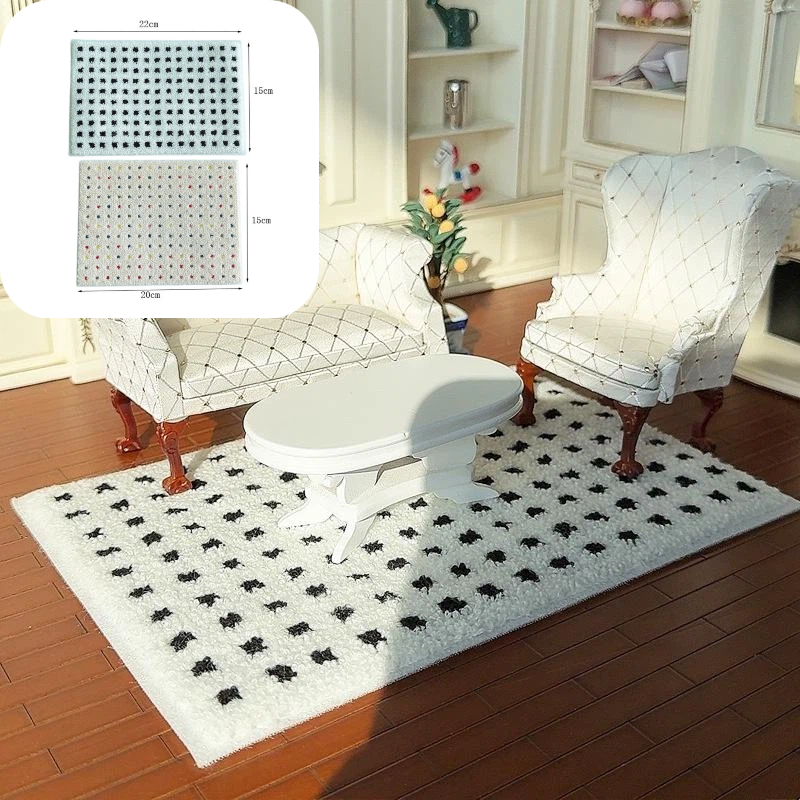 Kids Toys Play - 1: 12 Dollhouse Miniature Plush Carpet