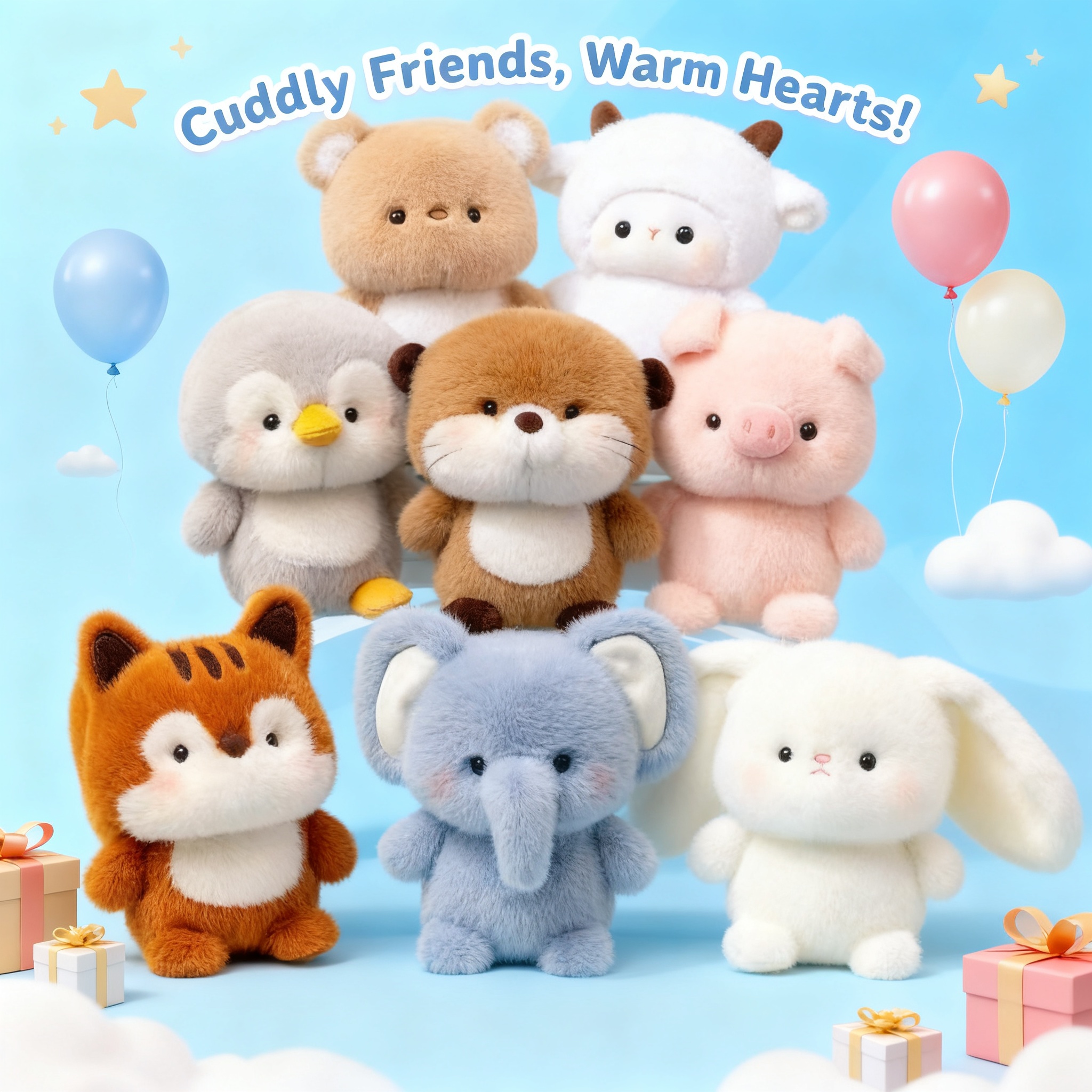 Kids Toys Animal - 16cm Cute Capybara Elephant Plush Companion