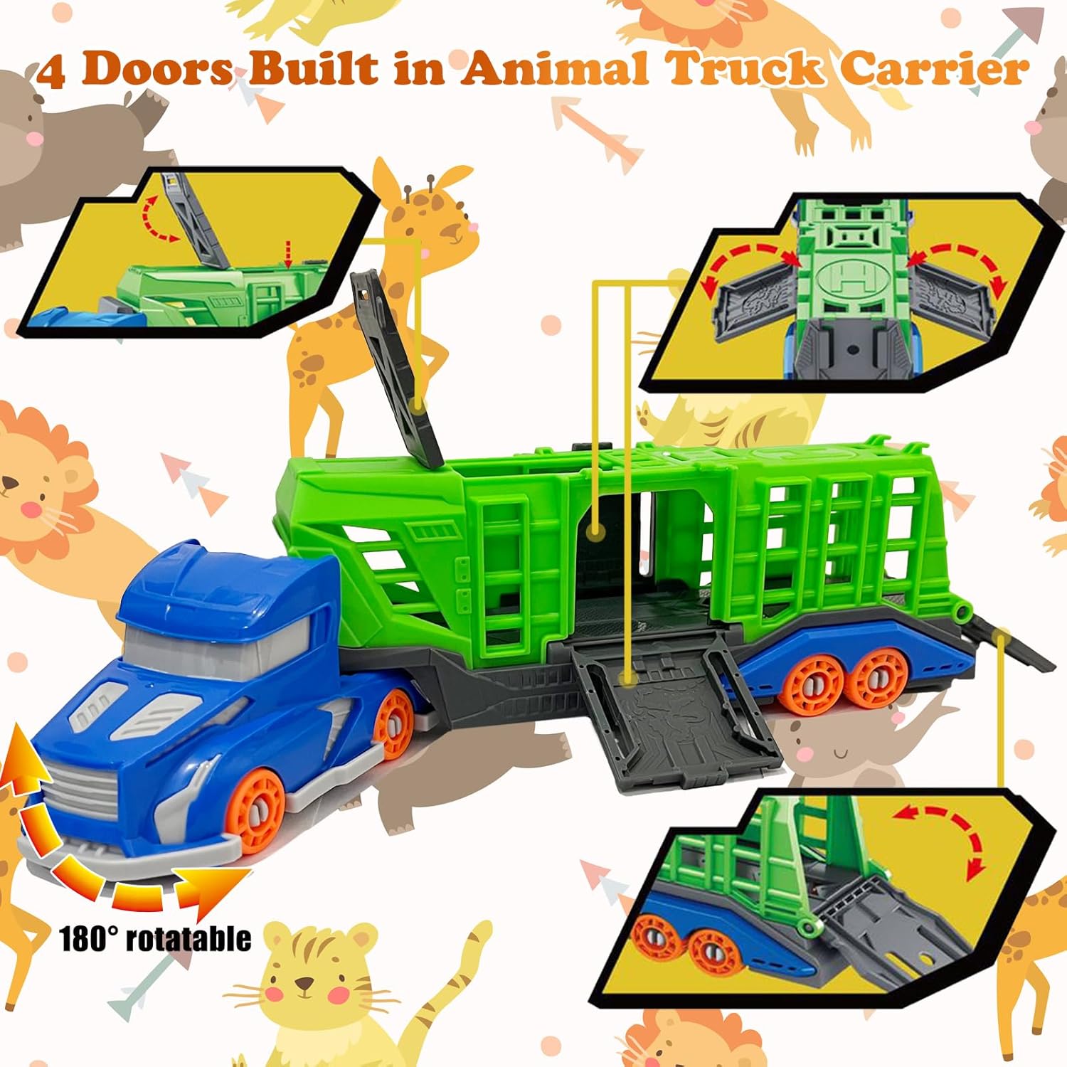 Dinosaur Animal Transport Vehi - Kids Toys Videos incelemesi ve fiyatı