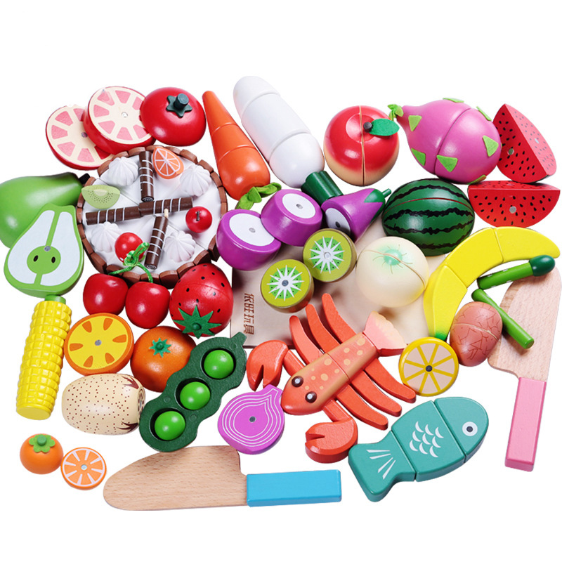 1PCS Wooden Toy Magnetic Cutti - Kids Toys Kitchen Set incelemesi ve fiyatı