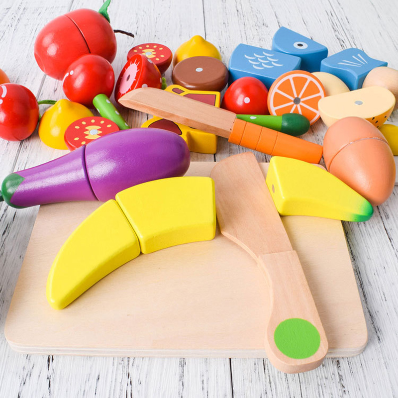 1PCS Wooden Toy Magnetic Cutti - Kids Toys Kitchen Set incelemesi ve fiyatı