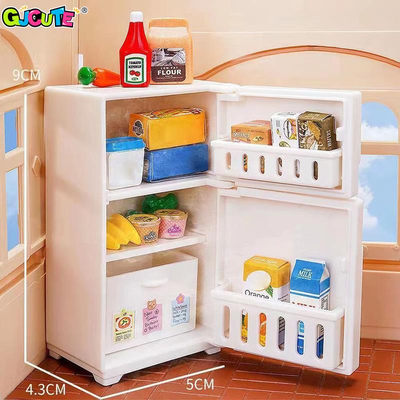 1/12 Mini Dollhouse White Refr - Kids Toys Kitchen Set incelemesi ve fiyatı