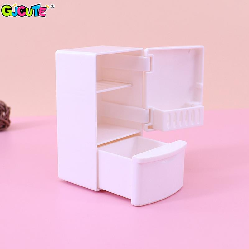 1/12 Mini Dollhouse White Refr - Kids Toys Kitchen Set incelemesi ve fiyatı