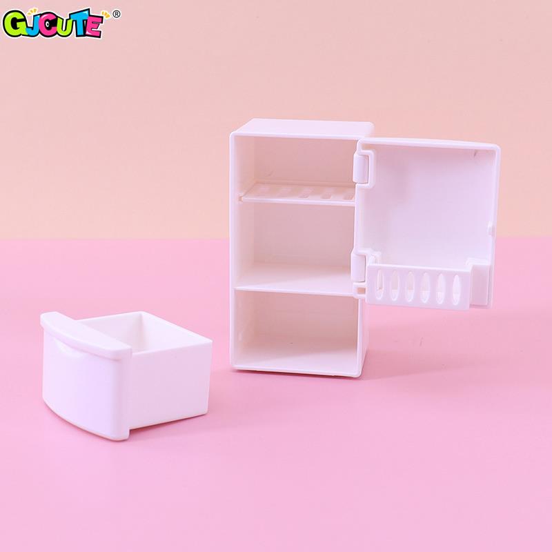 1/12 Mini Dollhouse White Refr - Kids Toys Kitchen Set incelemesi ve fiyatı