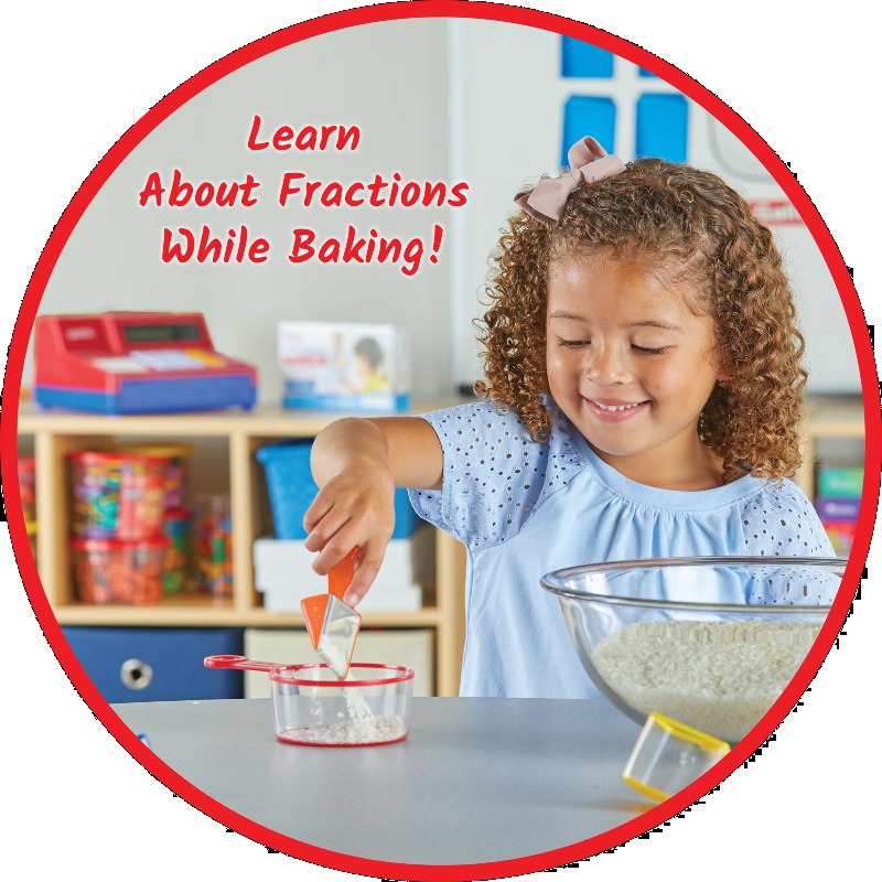 Rainbow Fraction Measuring Cup - Kids Toys Kitchen Set incelemesi ve fiyatı