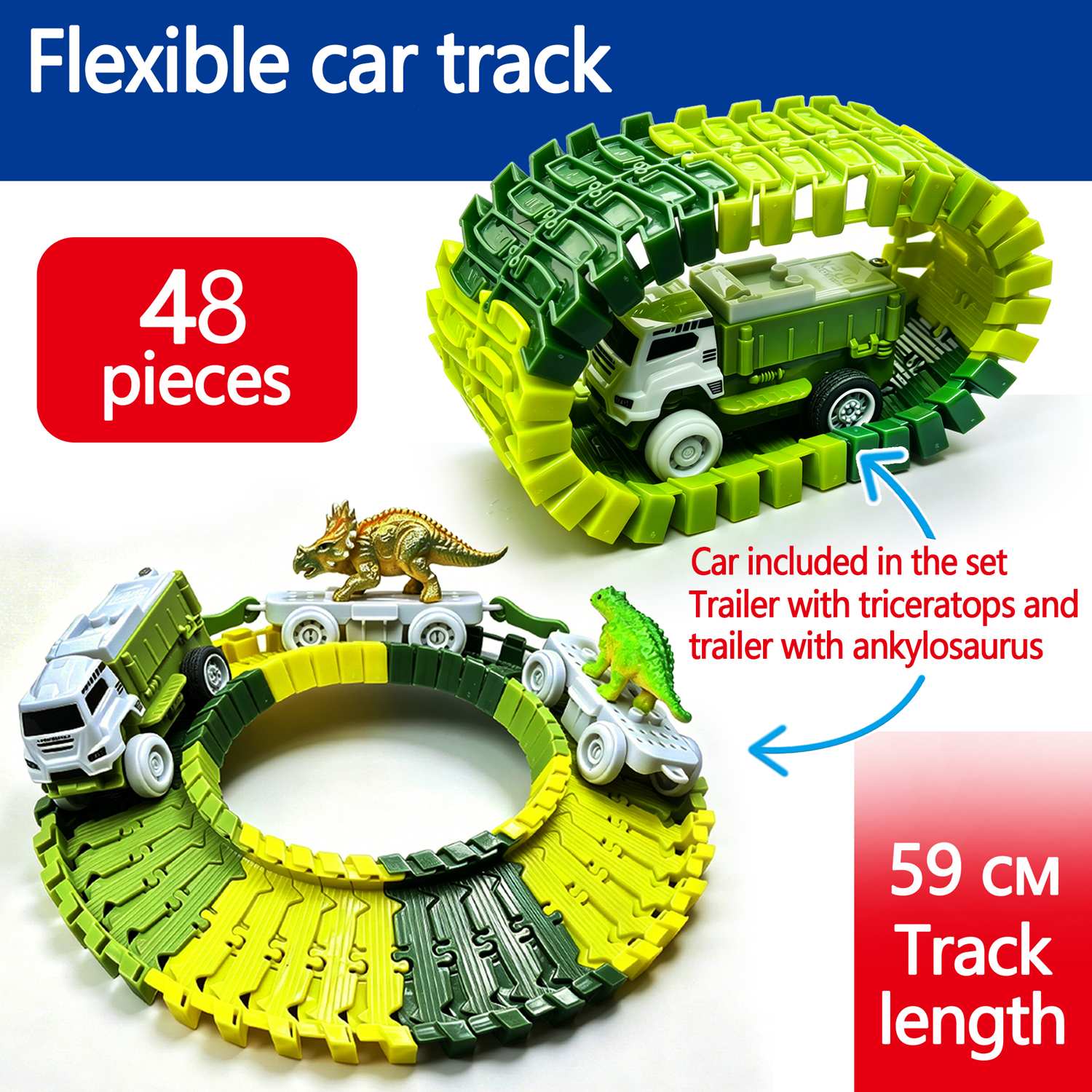 Flexible Dinosaur Race Track C - Kids Toys Electric Car incelemesi ve fiyatı