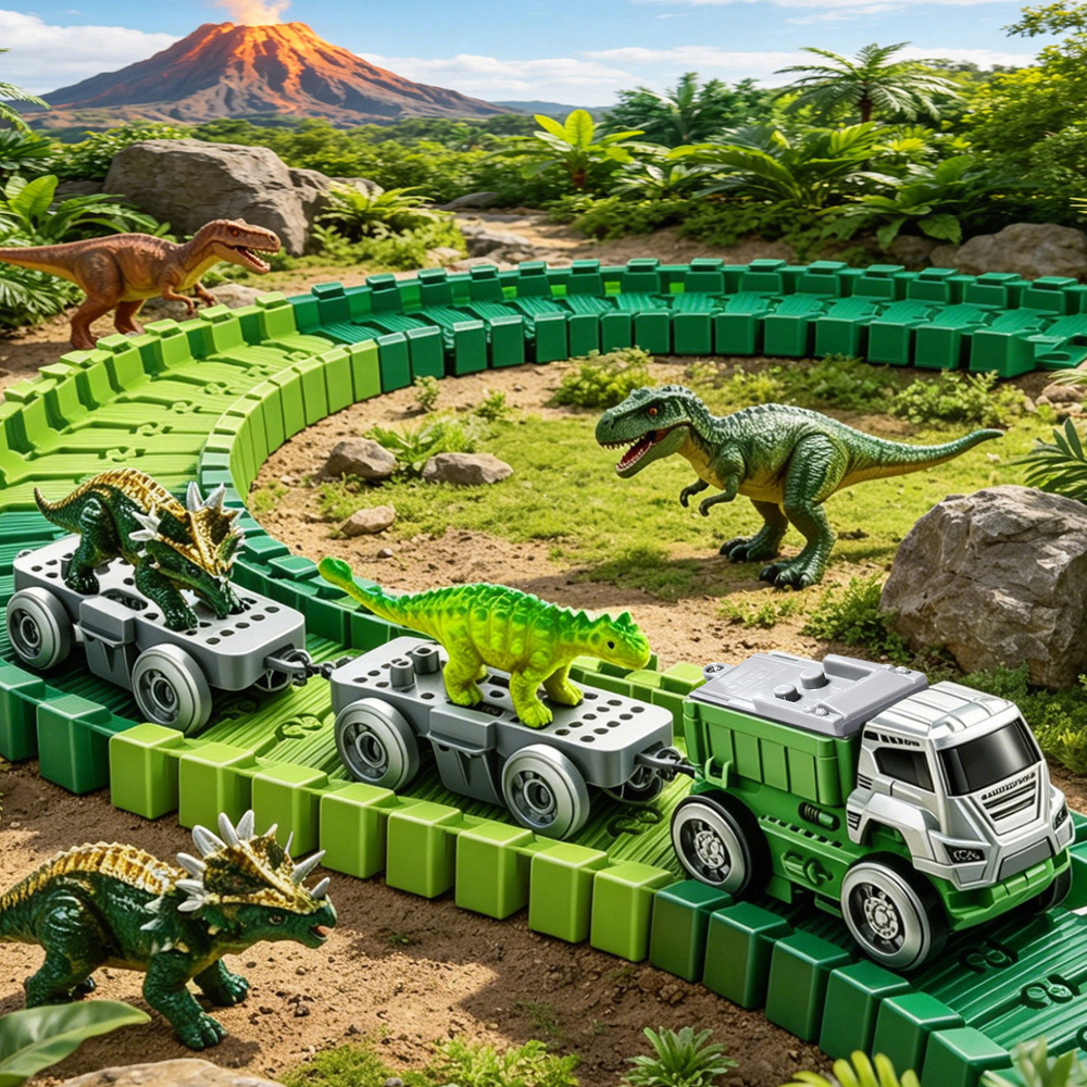Flexible Dinosaur Race Track C - Kids Toys Electric Car incelemesi ve fiyatı