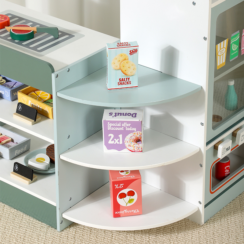 Kids Wooden Grocery Store Play - Toy Cash Register incelemesi ve fiyatı
