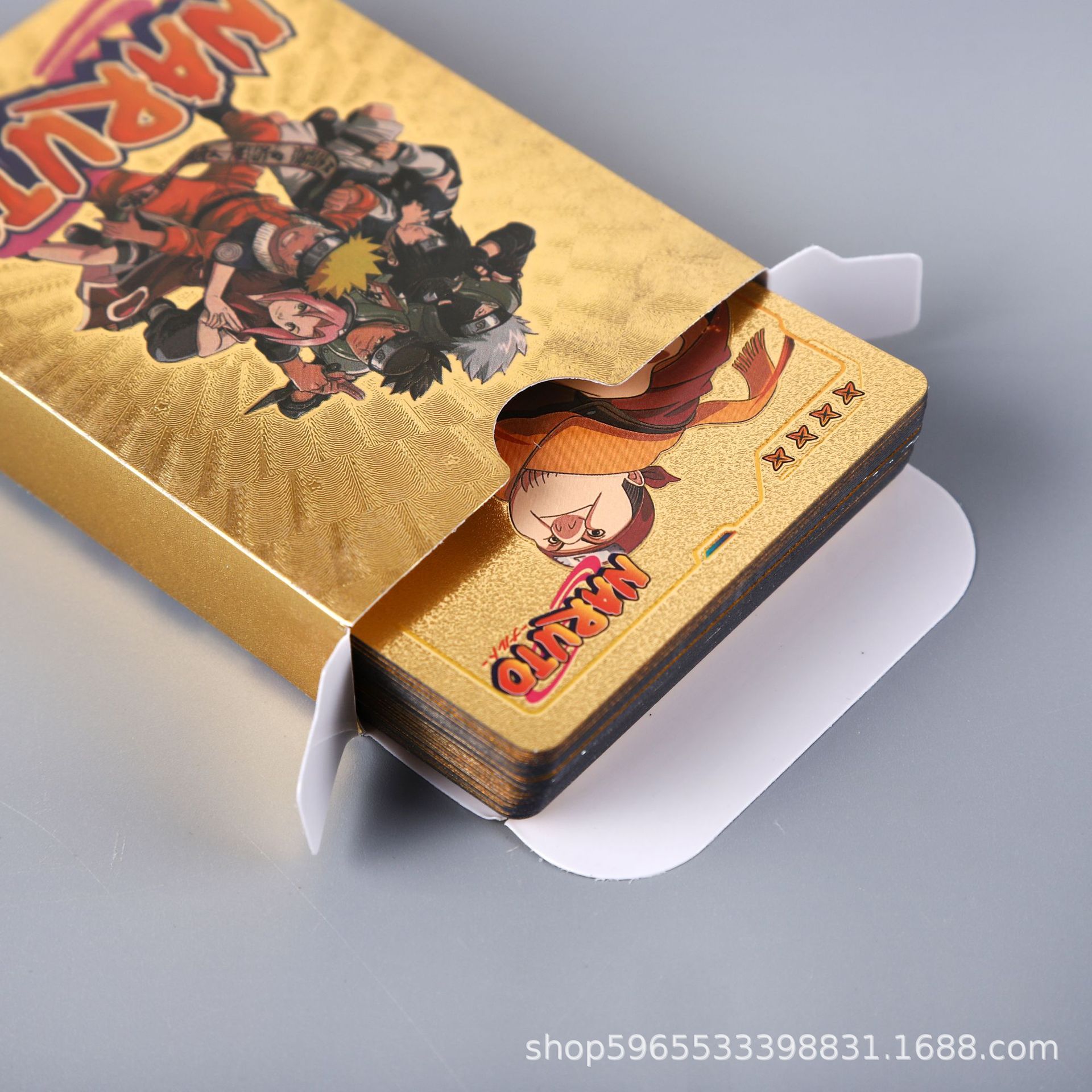 55pcs Naruto Card Gold English - Card Game Kids incelemesi ve fiyatı