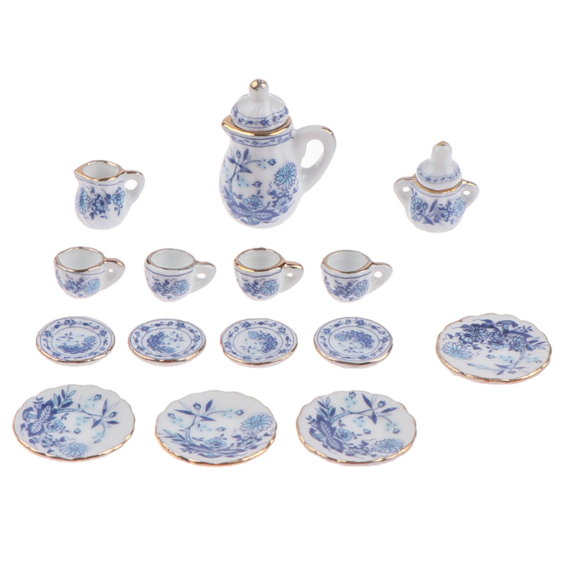 15Pcs 1:12 Miniature Porcelain - Kids Toys Kitchen Set incelemesi ve fiyatı