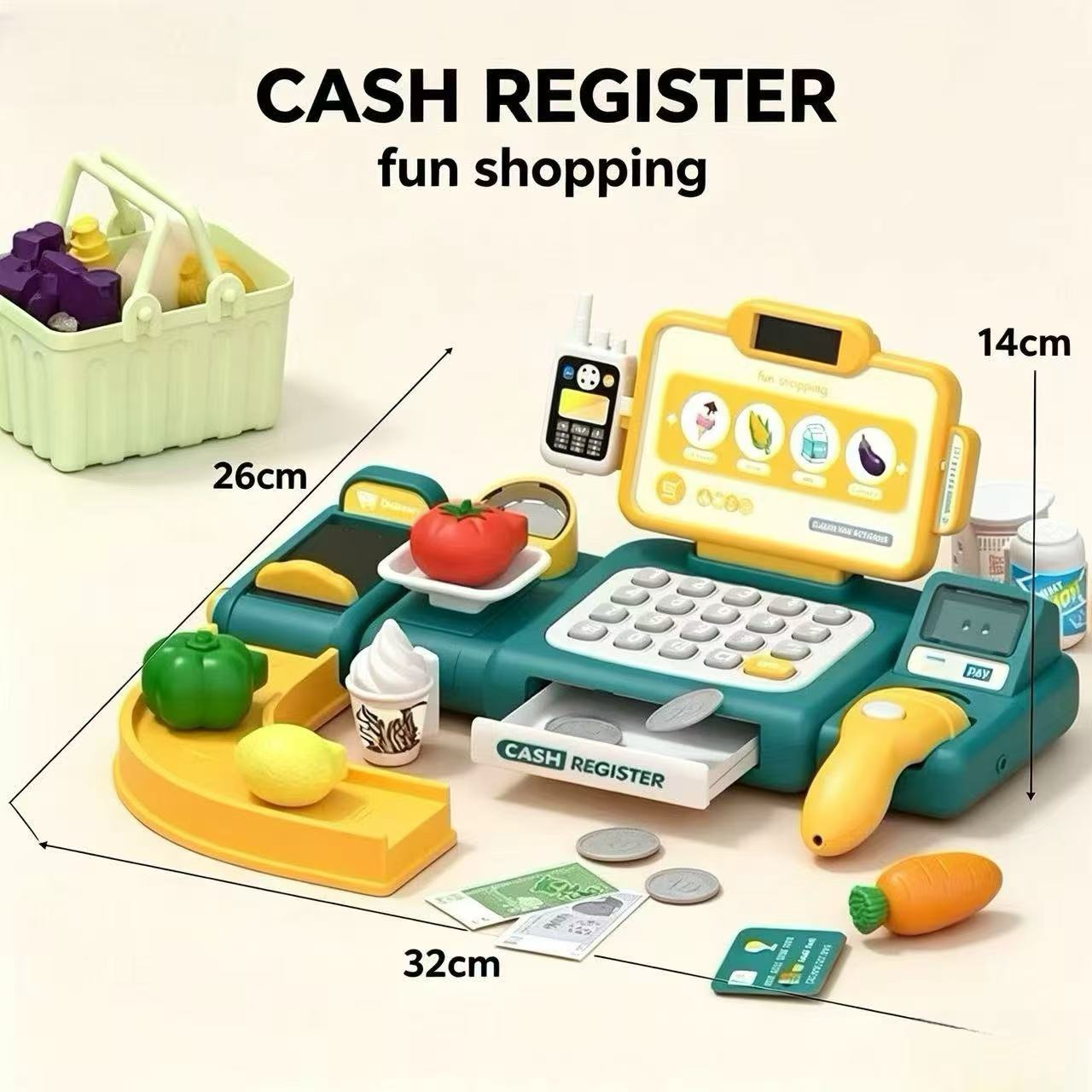 Kids Pretend Play Cash Registe - Kids Toys Shop incelemesi ve fiyatı