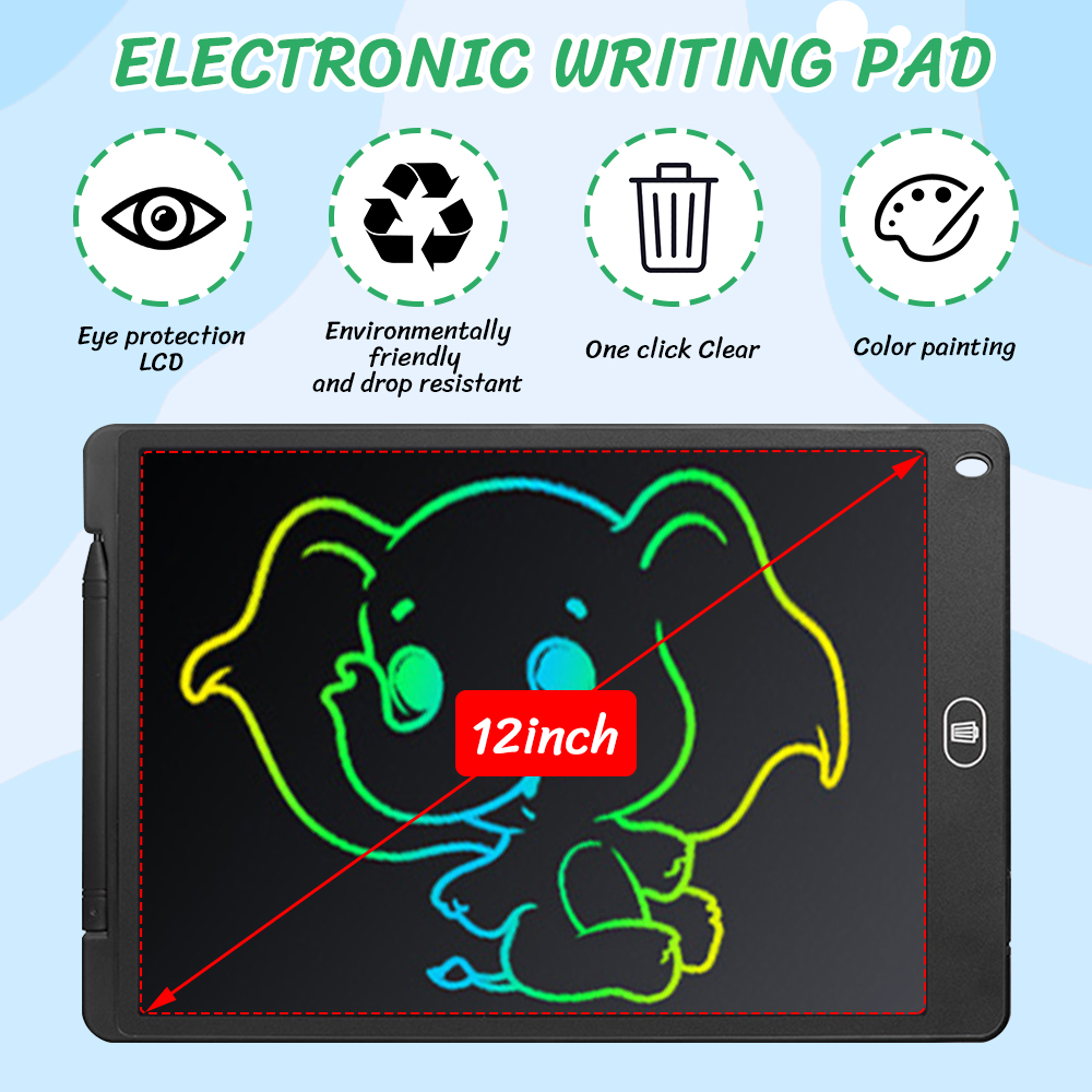 12 inch LCD Drawing Writing Ta - Learning Tablet Kids incelemesi ve fiyatı