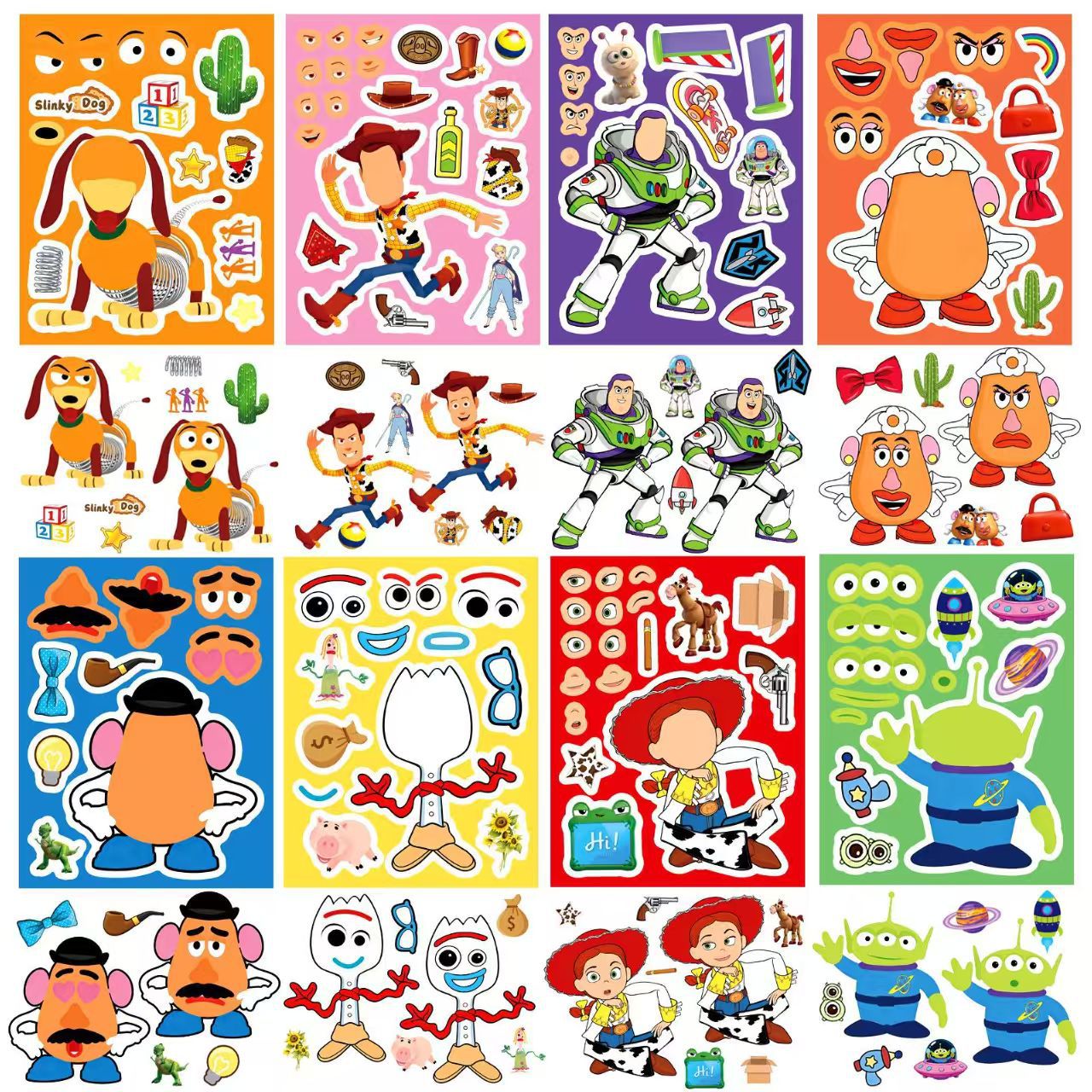 1 box of 8 sheets Make a Face  - Kids Toys Supplier incelemesi ve fiyatı