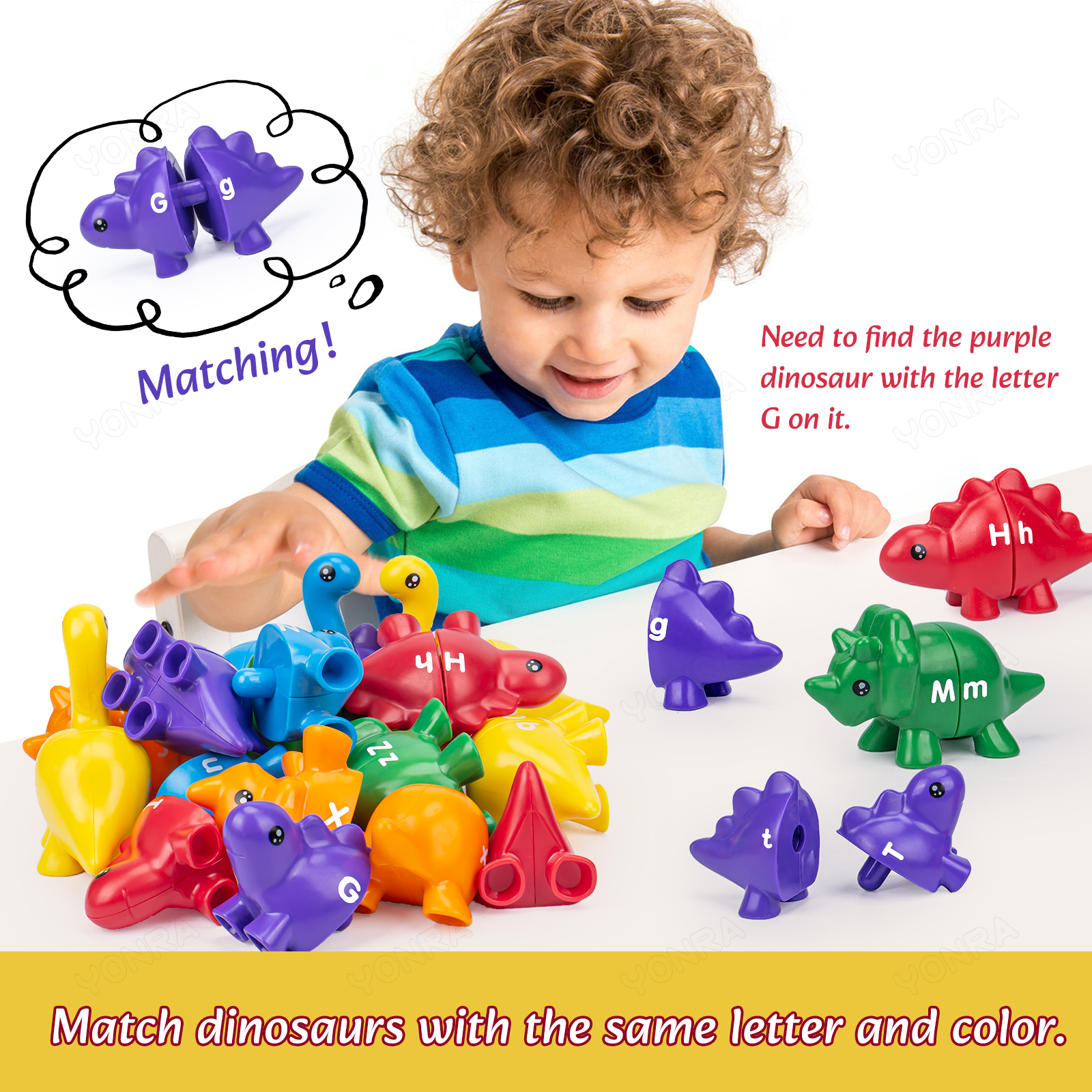 Matching Dinosaur Toy With sto - Kids Toys Videos incelemesi ve fiyatı