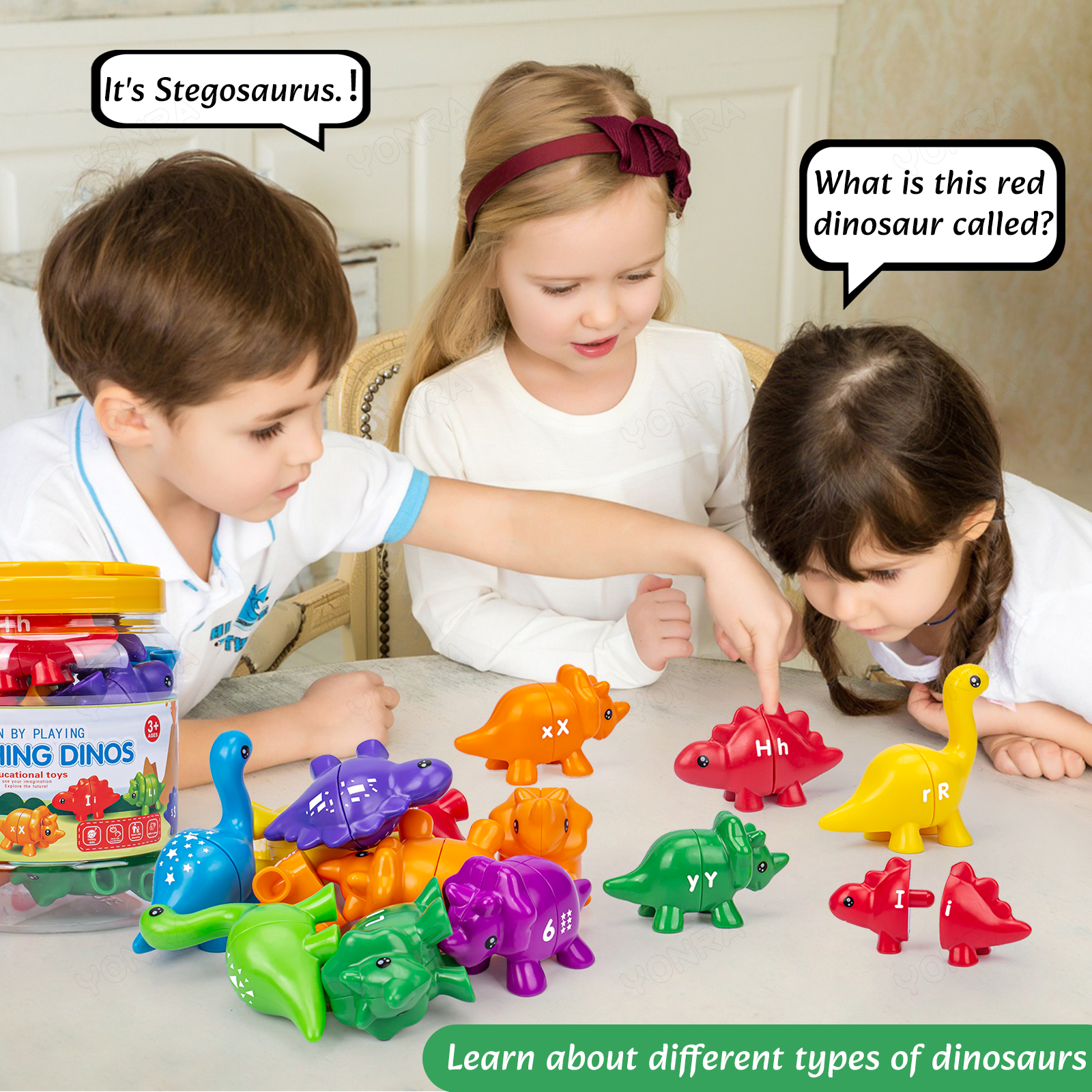 Matching Dinosaur Toy With sto - Kids Toys Videos incelemesi ve fiyatı