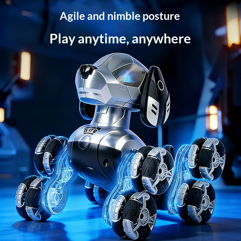 New RC Stunt Robot Dog 8 Wheel - Kids Toys Electric Car incelemesi ve fiyatı