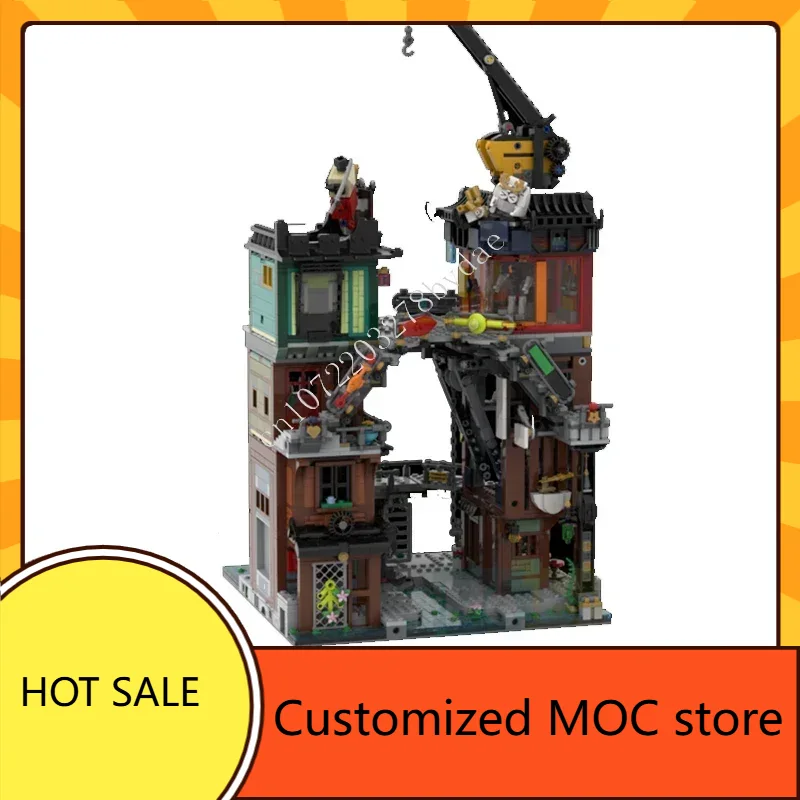 3014PCS  (Re)Work(ed)shop  MOC - Kids Toys Shop incelemesi ve fiyatı