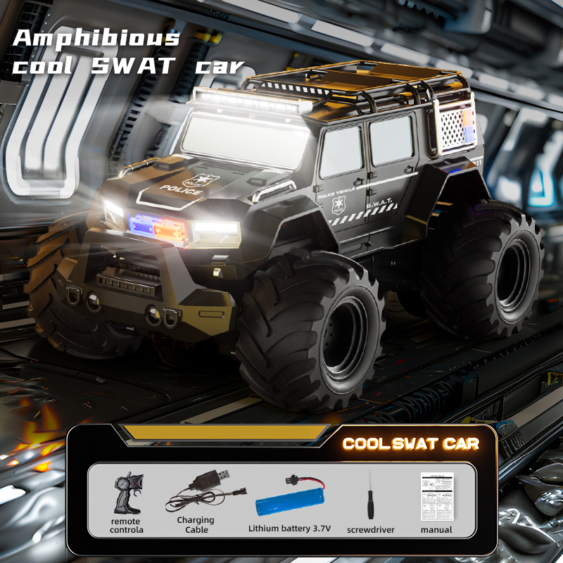 RC Police Cars Amphibious Vehi - Kids Toys Electric Car incelemesi ve fiyatı