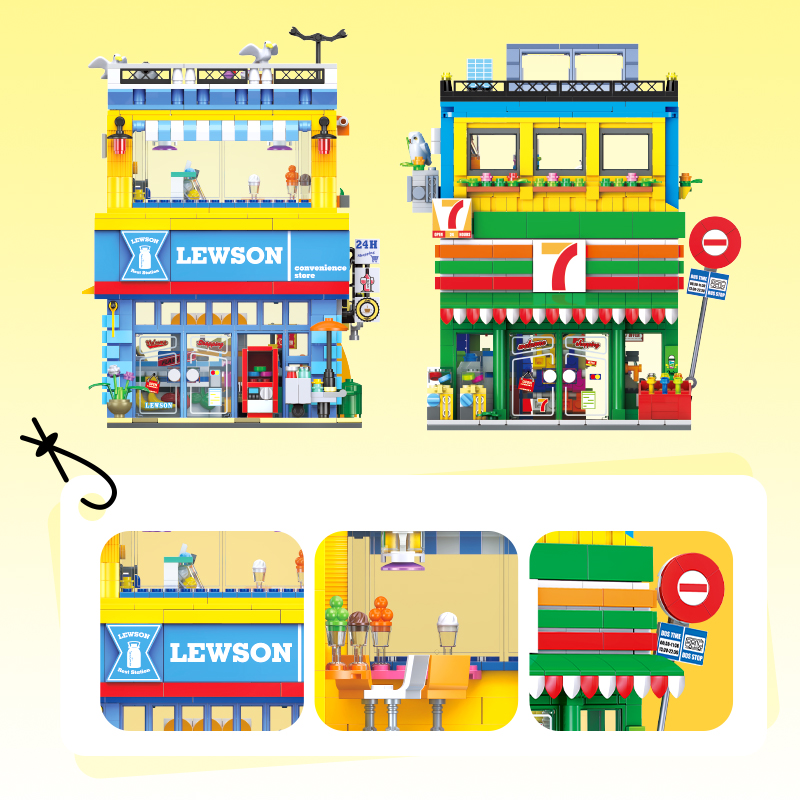 1263+PCS Street Scene Convenie - Kids Toys In Store incelemesi ve fiyatı