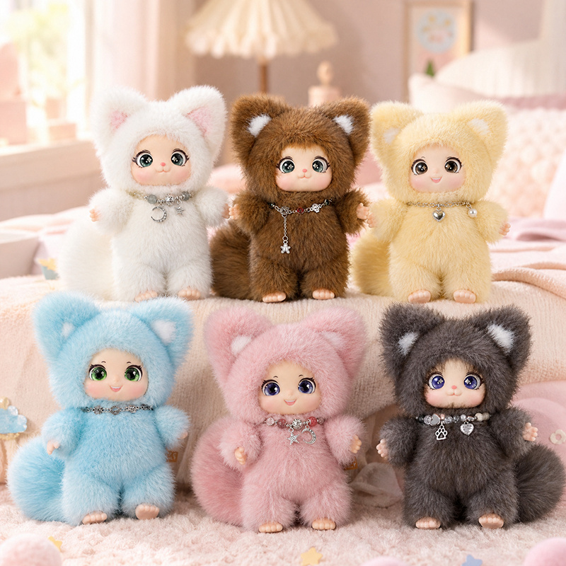 18cm New Cute Family Fox Plush - Kids Toys Animal incelemesi ve fiyatı