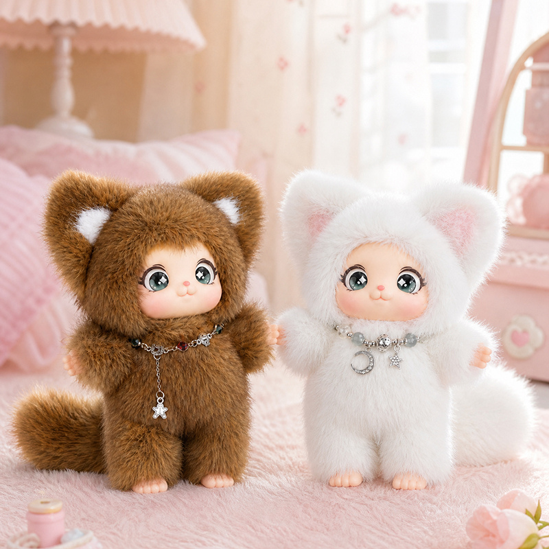 18cm New Cute Family Fox Plush - Kids Toys Animal incelemesi ve fiyatı