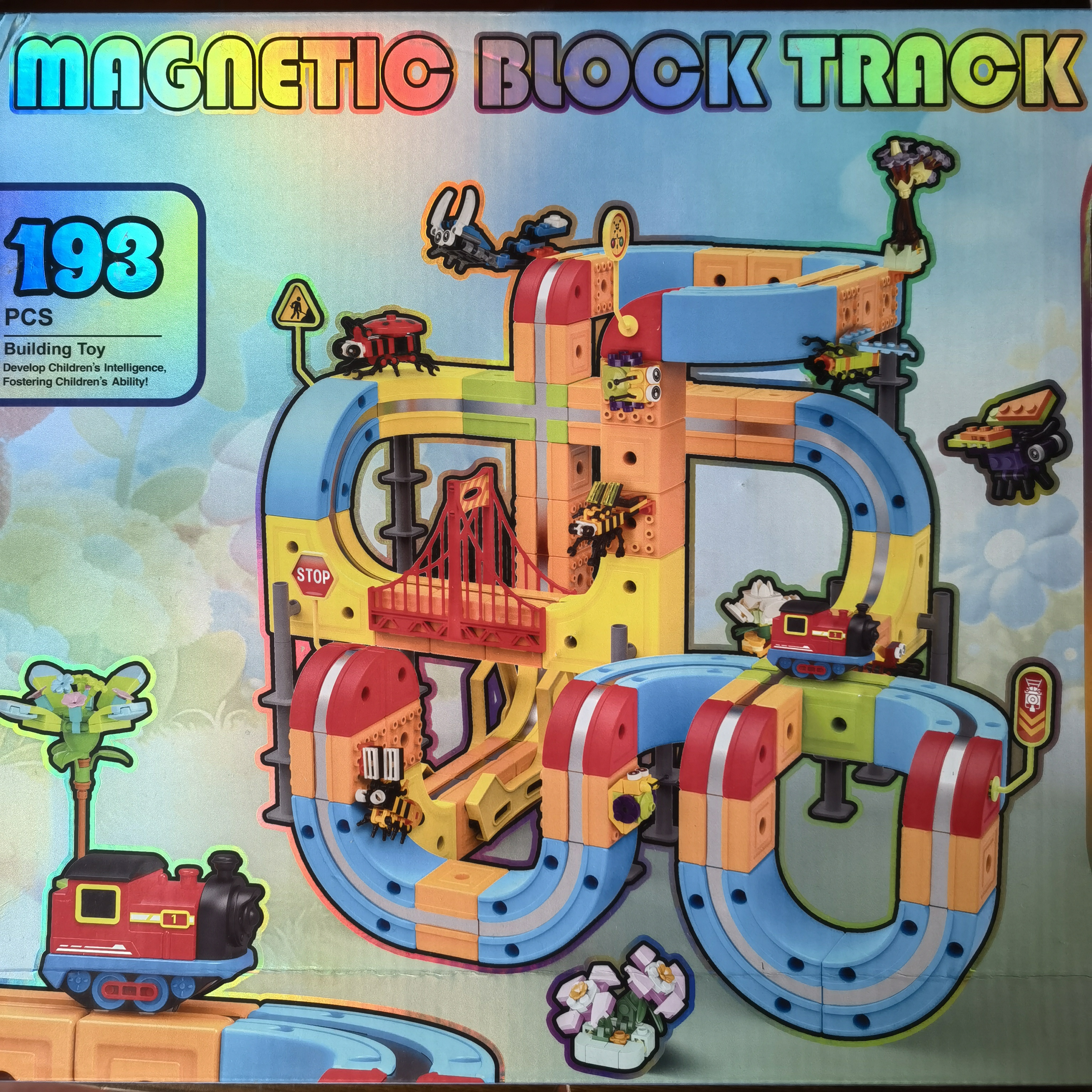 2026 New DIY Magnetic Track Bu - Kids Toys Electric Car incelemesi ve fiyatı