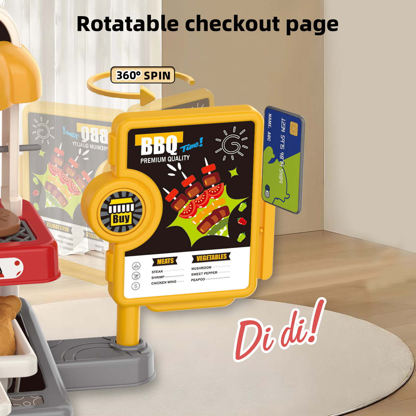 Children's play house toy mini - Toy Cash Register incelemesi ve fiyatı