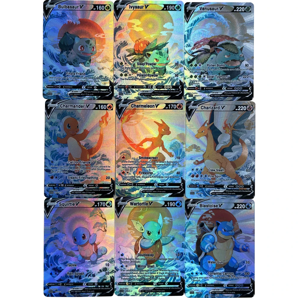 9Pcs/set DIY Anime PTCG Collec - Card Game Kids incelemesi ve fiyatı