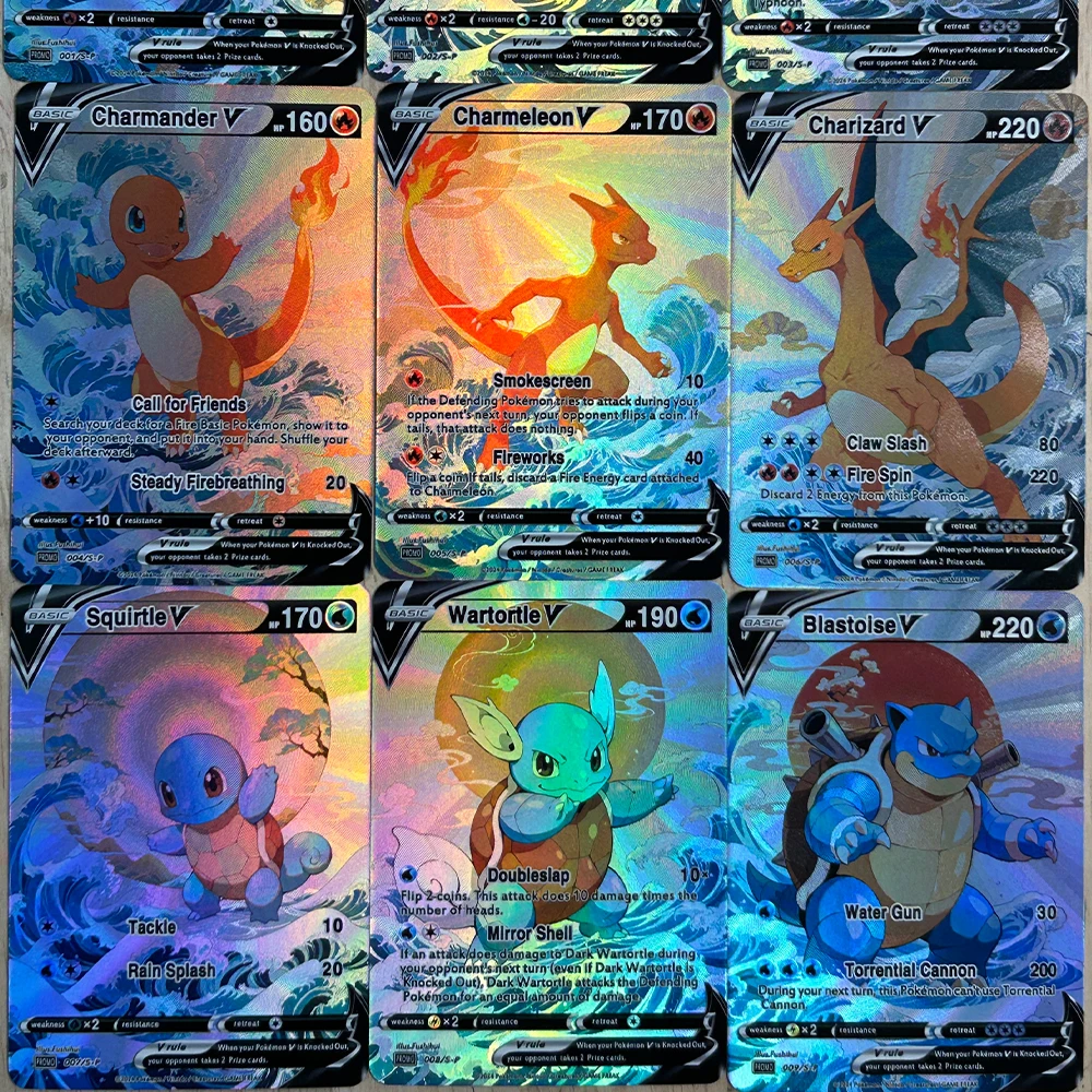 9Pcs/set DIY Anime PTCG Collec - Card Game Kids incelemesi ve fiyatı