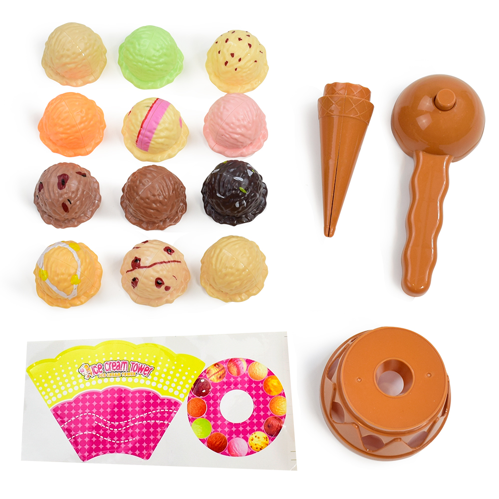 Children's Ice Cream Stacking  - Kids Toys Kitchen Set incelemesi ve fiyatı