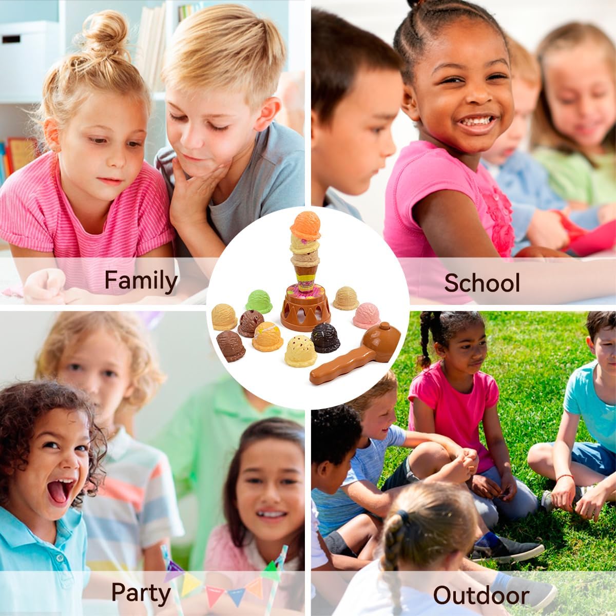Children's Ice Cream Stacking  - Kids Toys Kitchen Set incelemesi ve fiyatı
