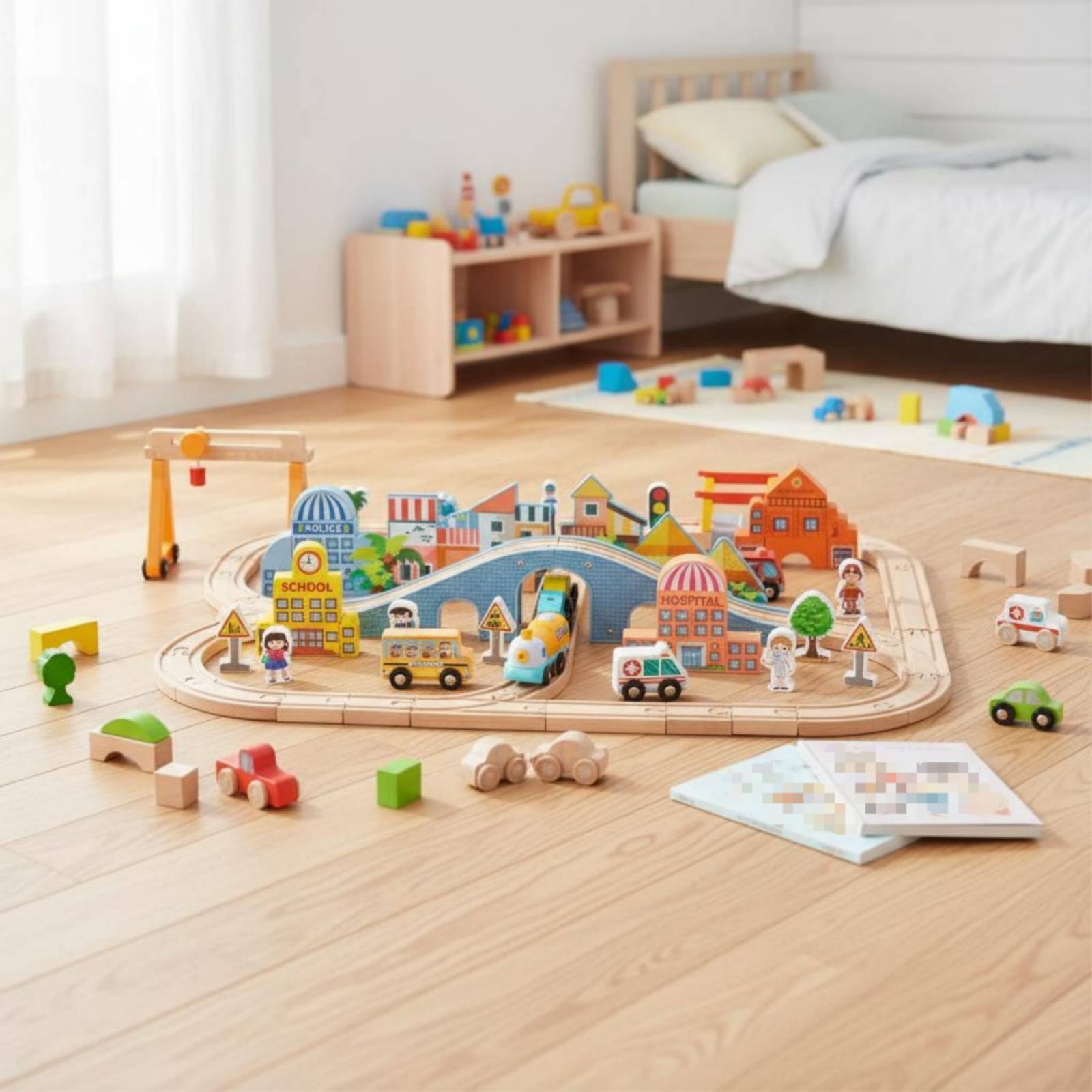 Wooden Train Set Educational W - Kids Toys Brand incelemesi ve fiyatı