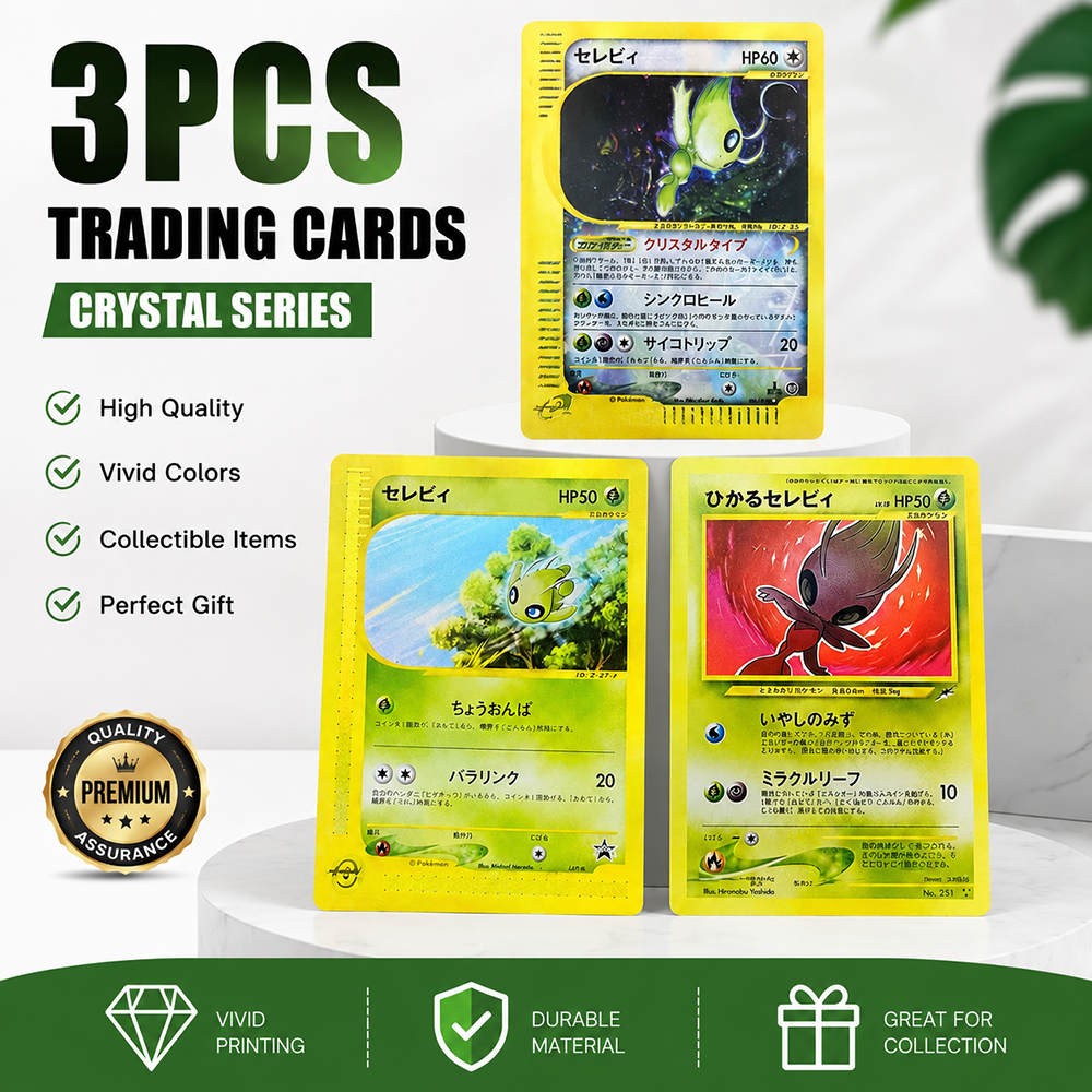 Anime PTCG Celebi Shiny Style  - Card Game Kids incelemesi ve fiyatı