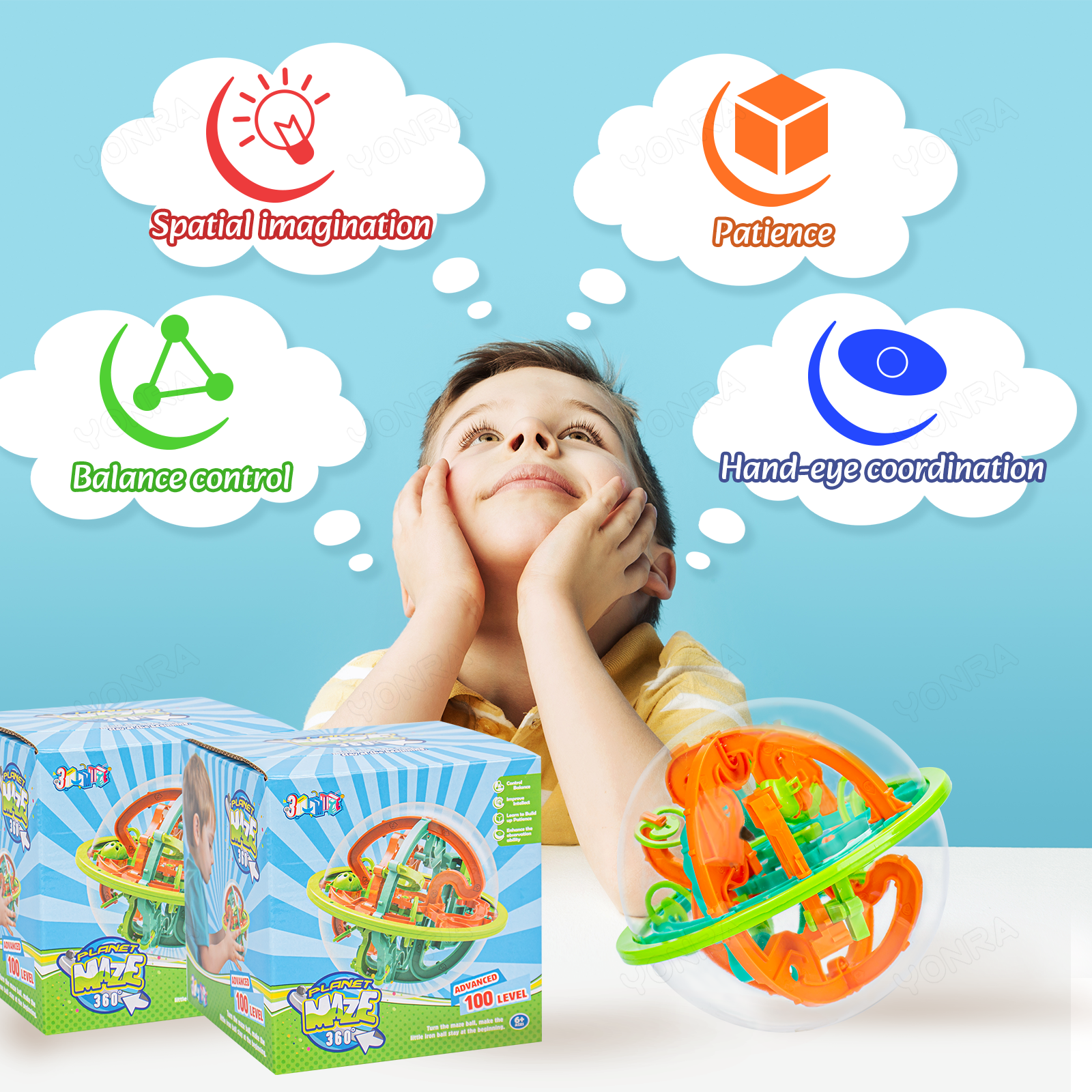 3D Puzzle Ball Brain Game Toys - Kids Toys Under 100 incelemesi ve fiyatı