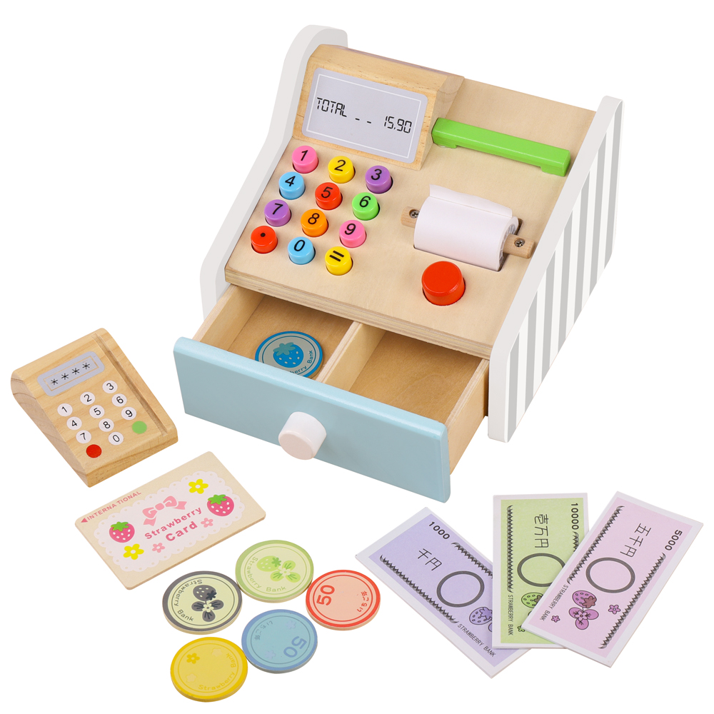 Wooden cash register Toys Chil - Toy Cash Register incelemesi ve fiyatı
