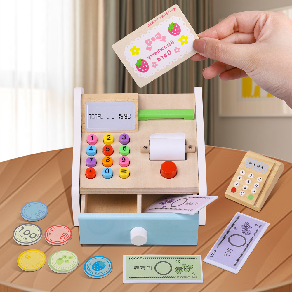 Wooden cash register Toys Chil - Toy Cash Register incelemesi ve fiyatı