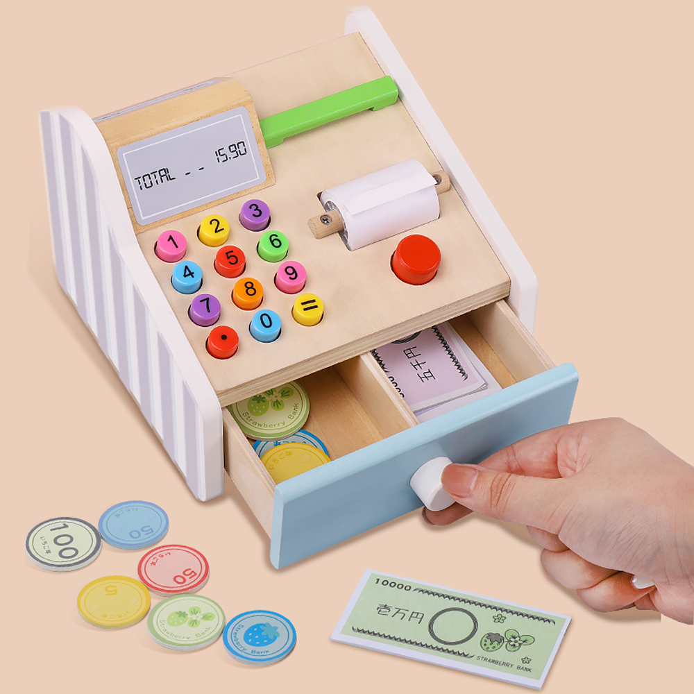 Wooden cash register Toys Chil - Toy Cash Register incelemesi ve fiyatı