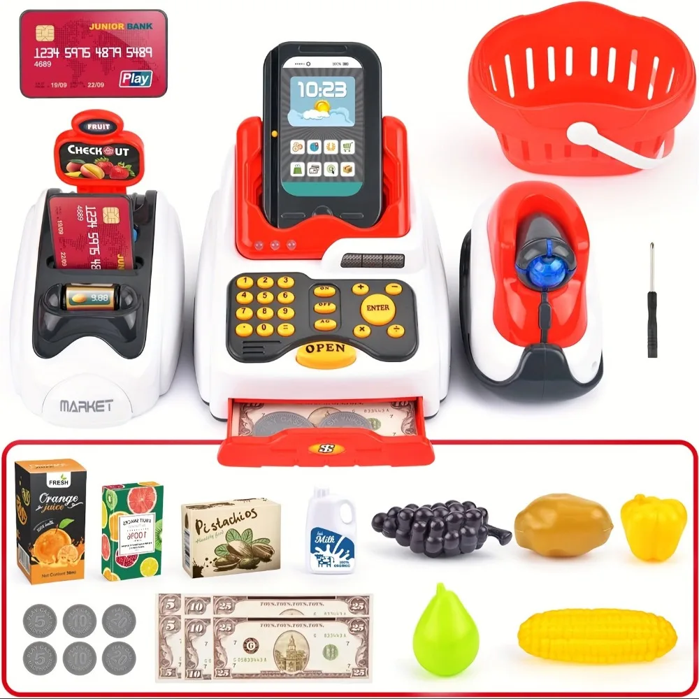 33PCS Toy Cash Register for Ki - Toy Cash Register incelemesi ve fiyatı