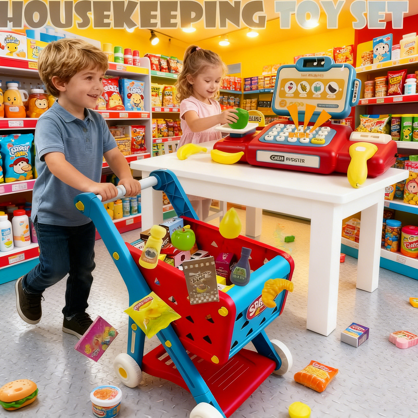 Pretend Play Supermarket Cash  - Toy Cash Register incelemesi ve fiyatı