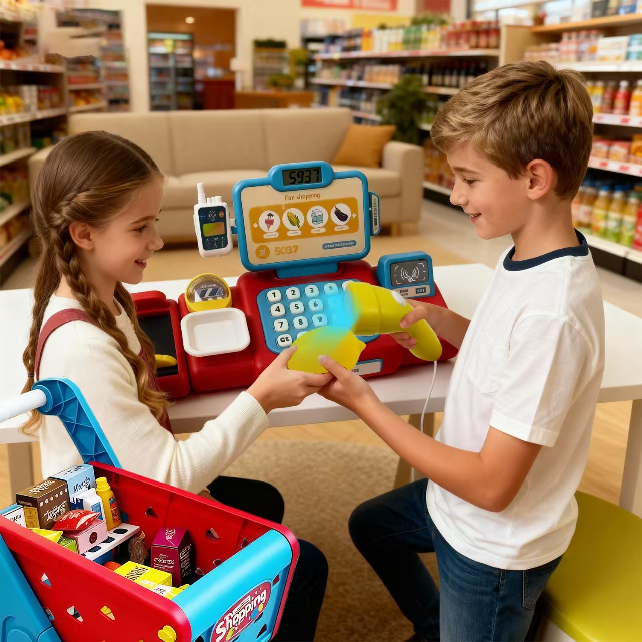 Pretend Play Supermarket Cash  - Toy Cash Register incelemesi ve fiyatı